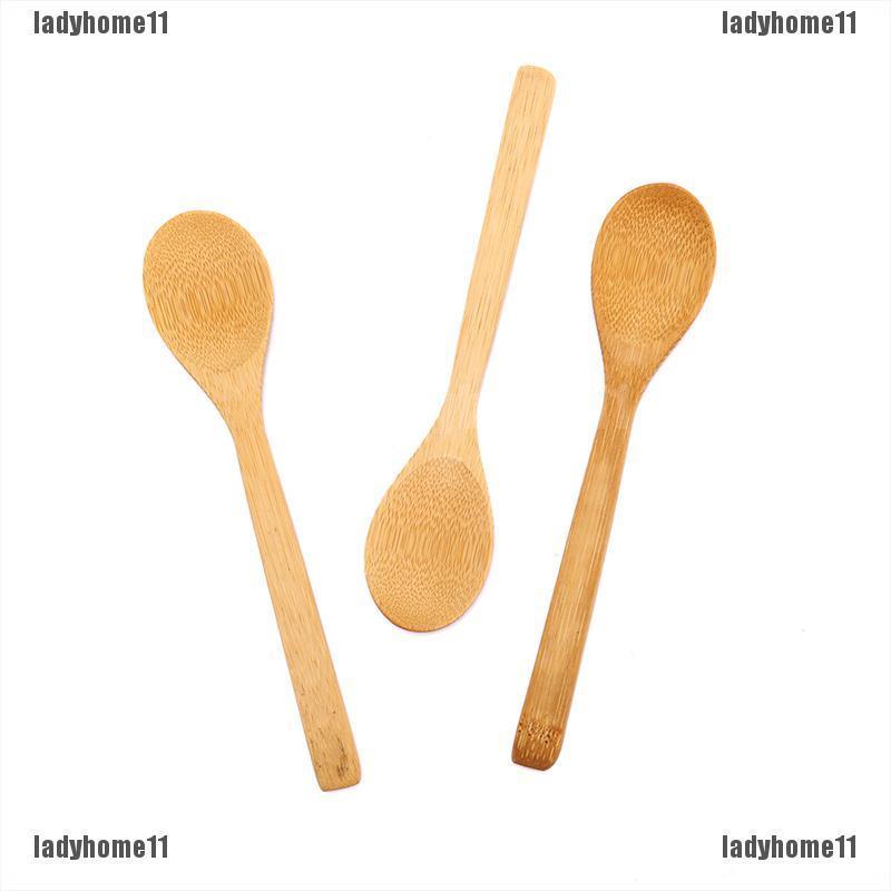 Muỗng Gỗ Tre Tròn Múc Canh / Cà Phê / Muối / Trà 11 Tiện Lợi