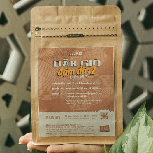 Cà phê Robusta rang xay nguyên chất, Combo 750g Cà phê  gồm Fine Ro 84+ và hạt Robusta Dak Lak giống sẻ cổ Pha Espresso