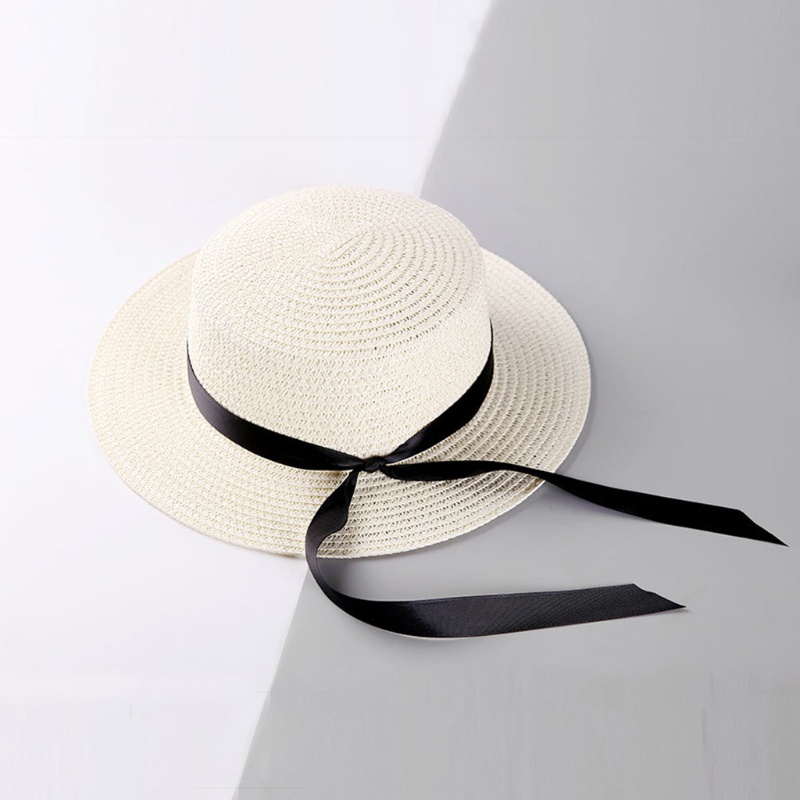 Nón Cối Rộng Vành Phối Nơ Chống Tia UV Thời Trang Mùa Hè Cho Mẹ Và Bé