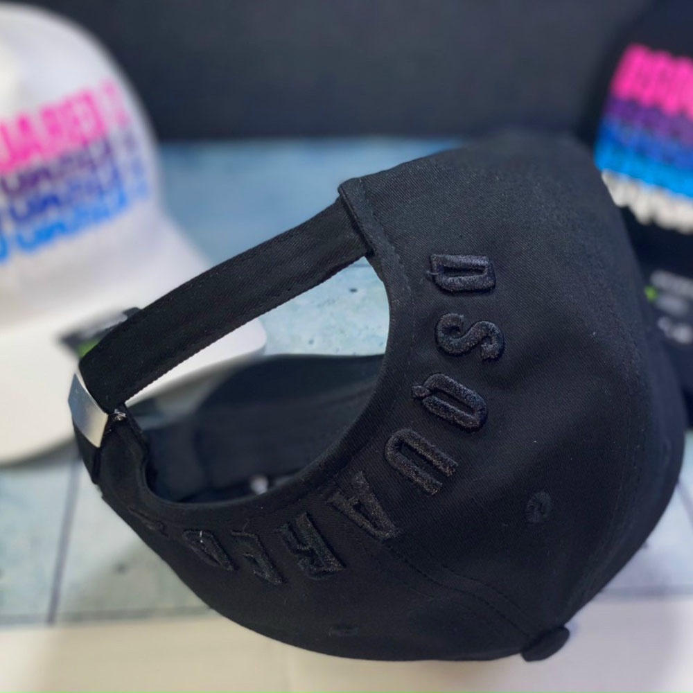 Mũ nón lưỡi trai in chữ phối màu cá tính - khóa đồng cao cấp