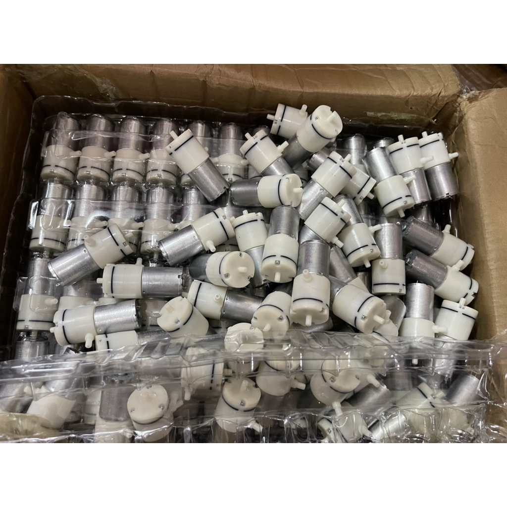 Máy sục khí mini 3-6V 12V thổi khí hút chân không sủi khí oxy bể cá bơm chân không 370