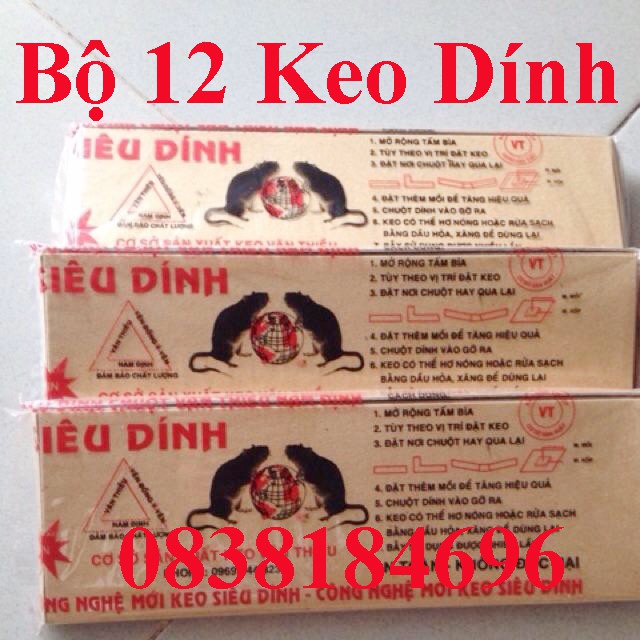 COMBO 12 Keo DÍnh CHuột Siêu Dính, Keo DÍnh CHuột, Bẫy Chuột, Bộ 12 Keo DInh chuột Siêu DÍnh chỉ Nowship or Grab