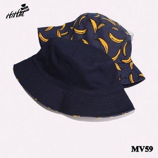 Nón bucket 2 mặt hình banana