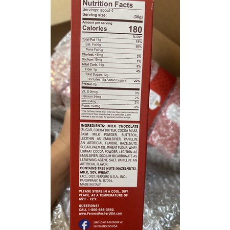 socola Ferrero Rocher Golden heart dành riêng cho ngày Valentine của Mỹ