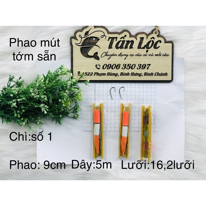 [Giá rẻ] 3 BỘ PHAO MÚT TỚM SẴN CÓ NHIỀU CỠ LƯỠI - CÂU CÁ RÔ CÁ TRÊ CÁ PHI