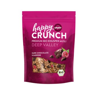 Ngũ cốc giòn mâm xôi socola - đậu phộng socola hữu cơ Davert ( 325g)