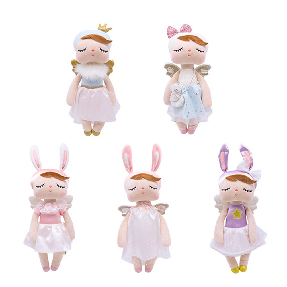 TD Metoo Angel Plush Nhồi bông Con thỏ ngọt ngào Động vật dễ thương cho đồ chơi trẻ em Angela Doll