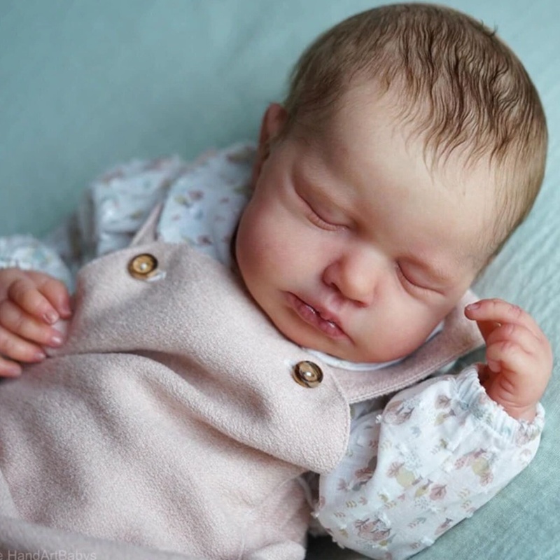 Bộ Búp Bê Em Bé Đang Ngủ Bằng Vinyl Mềm Mại Kích Thước 20 Inch Không Chưa Hoàn Thành