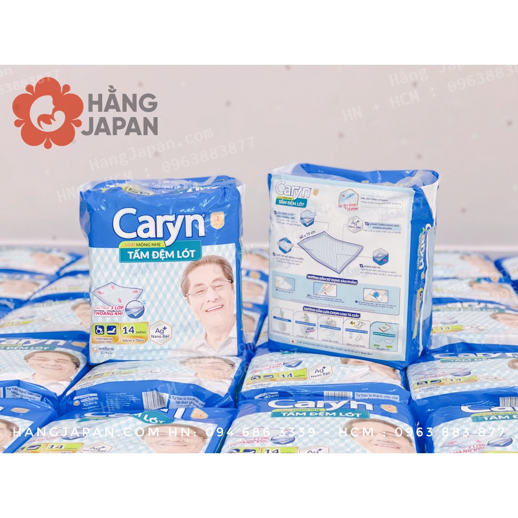 Tấm đệm lót Caryn Siêu Thấm 14 miếng bảo vệ chống tràn cho mẹ và bé, và người lớn tuổi