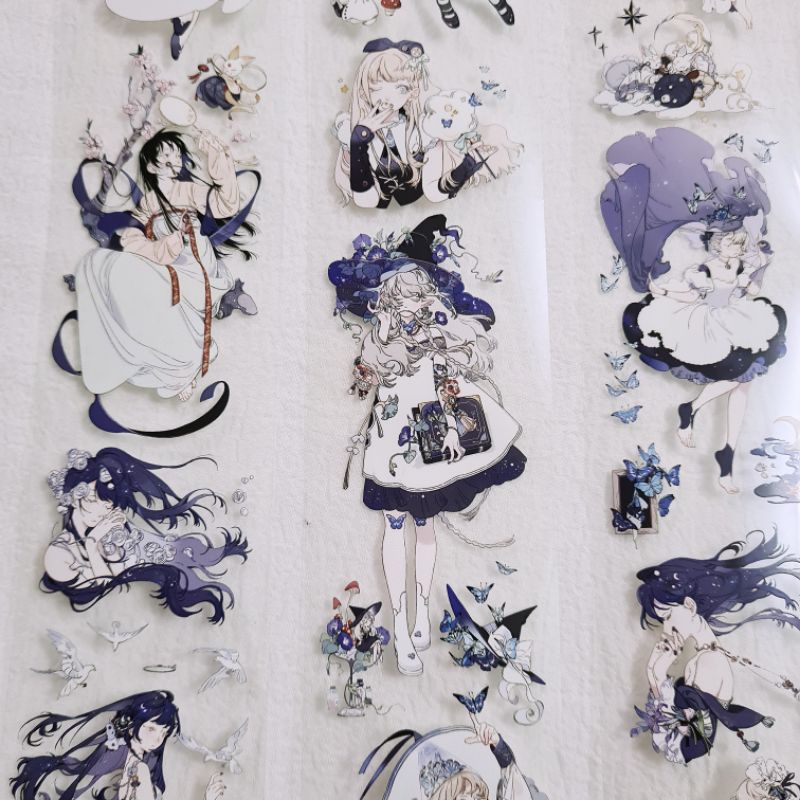 Krisna.room ♡ 1 chu kì 90cm cuộn băng dán hình cô gái tiên xanh