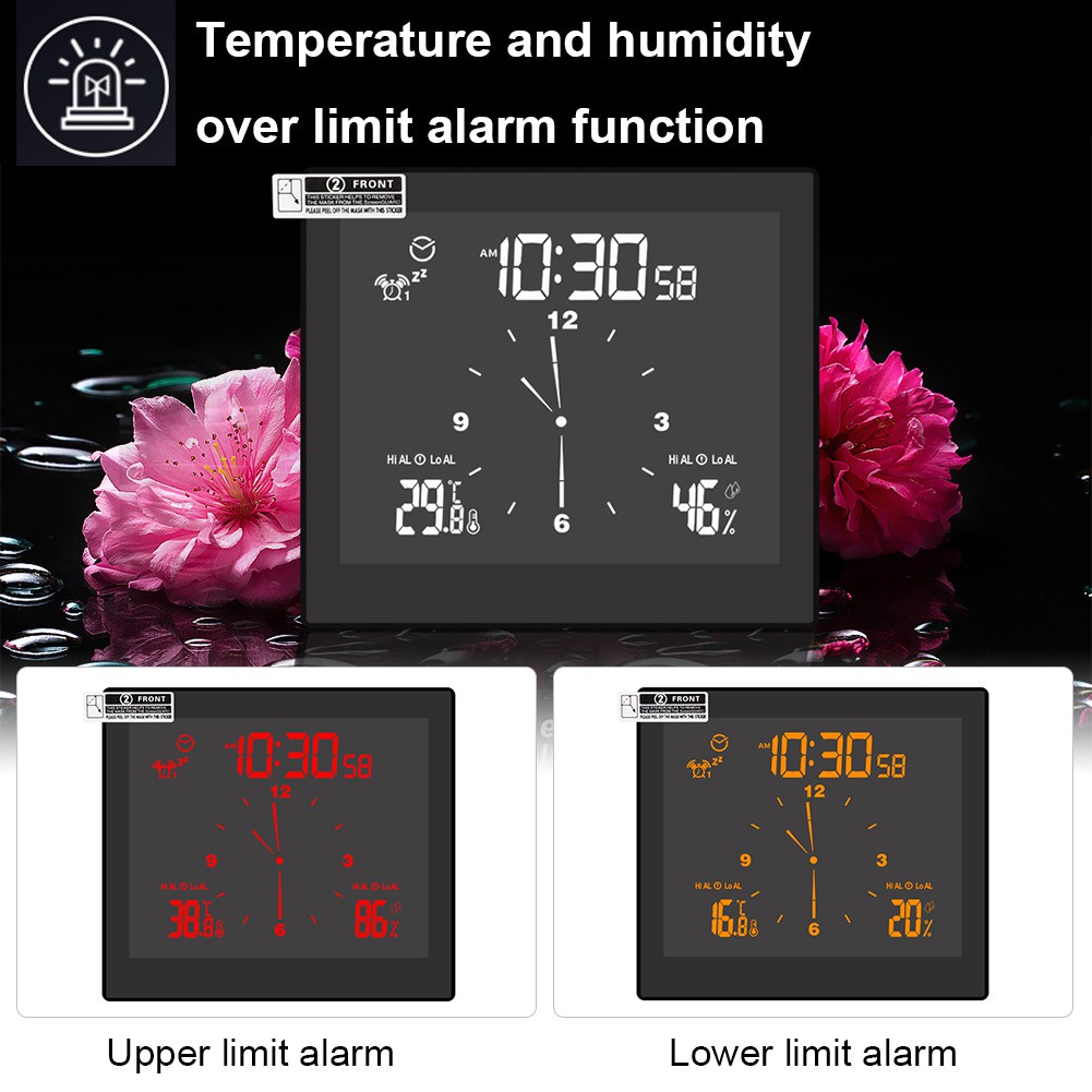 Digital Waterproof Shower Clock Bathroom Clock Countdown Timer For Kitchen