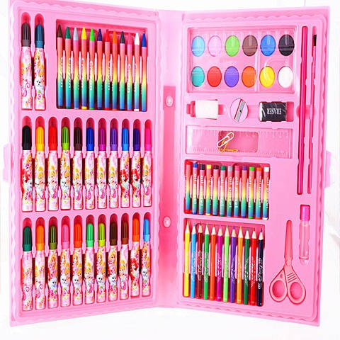 86-Color Children's Gift Educational Painting Tool Watercolor Pen Crayon Combination Painting Stationery Set