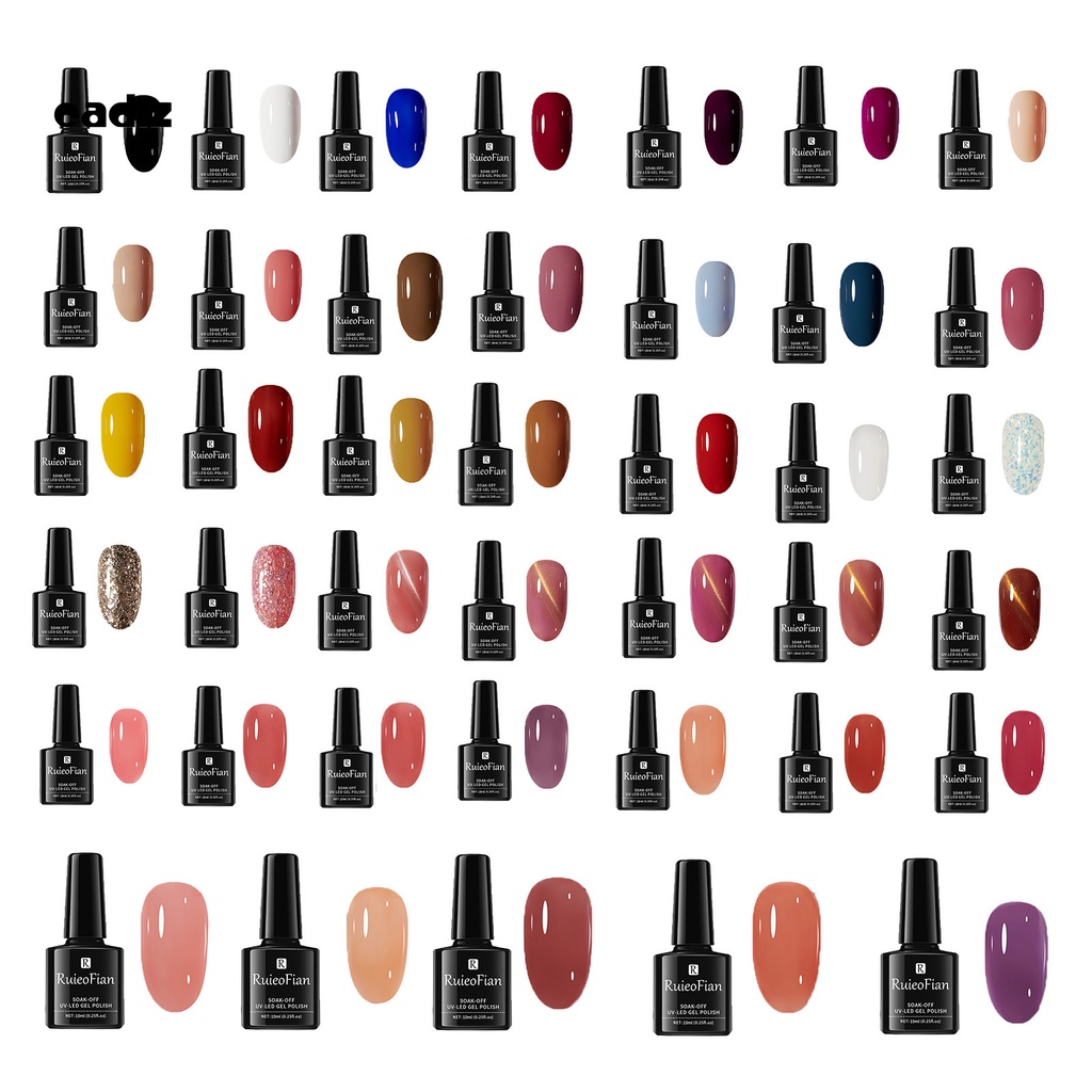 [Hàng mới về] Sơn móng tay gel uv nhiều màu sắc tùy chọn dành cho nữ DIY