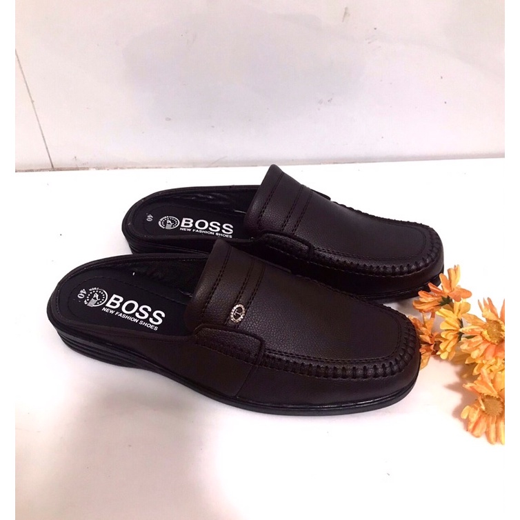 Giày không gót nam màu nâu.da mềm..mẫu mới nhất hiện nay | BigBuy360 - bigbuy360.vn