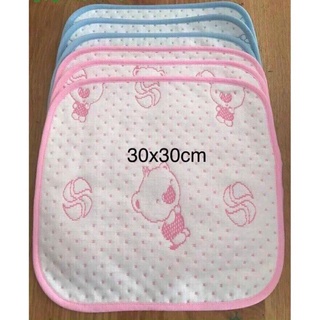 Tấm lót chống thấm thay bỉm cho bé sơ sinh 4 lớp siêu mềm siêu thấm kt 30 x30cm