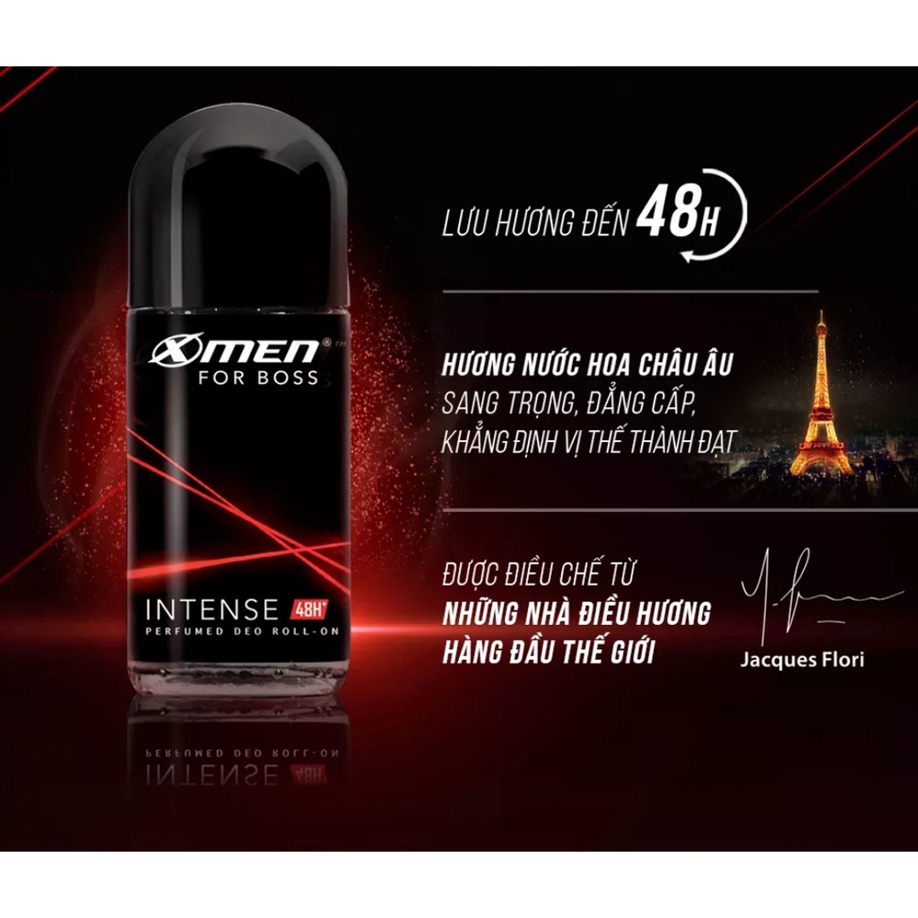 Lăn khử mùi X-men for boss hương intense 50ml