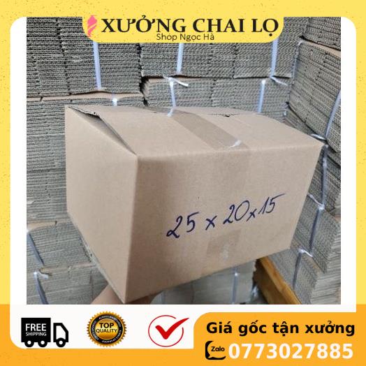 [25x20x15] Thùng Hộp Carton Đóng Gói Hàng , phụ kiện du lịch