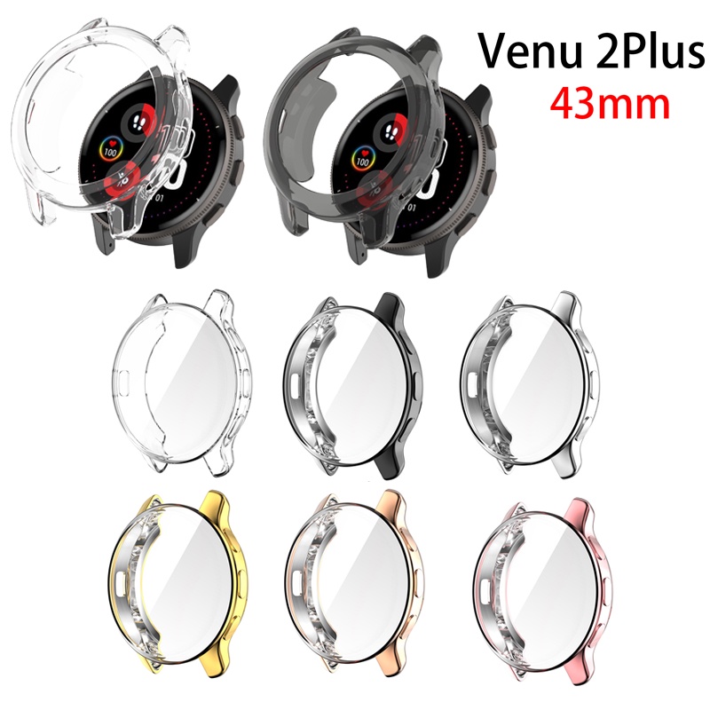 Ốp Bảo Vệ Bằng TPU Mạ Điện Cho Garmin Venu 2 plus 43mm