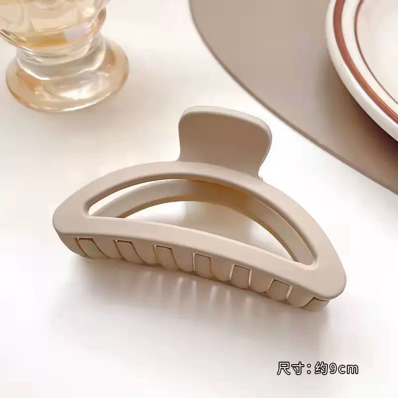 Kẹp tóc càng cua nhựa nhám cỡ lớn phong cách Hàn quốc
