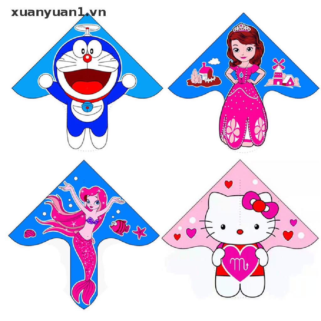 Diều họa tiết hoạt hình dễ dàng bay dành phiên bản Q cho trẻ em tiện dụng