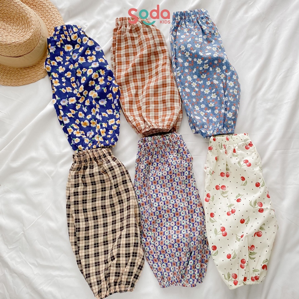 Quần bom cho bé SODA KIDS thô cotton mềm mát nhiều màu