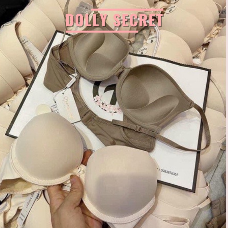 Áo lót đúc su sữa mút kép có gọng siêu nâng ngực đẩy ngực đệm dày chống chảy xệ hàng xuất màu trơn DOLLY SECRET A11 | BigBuy360 - bigbuy360.vn