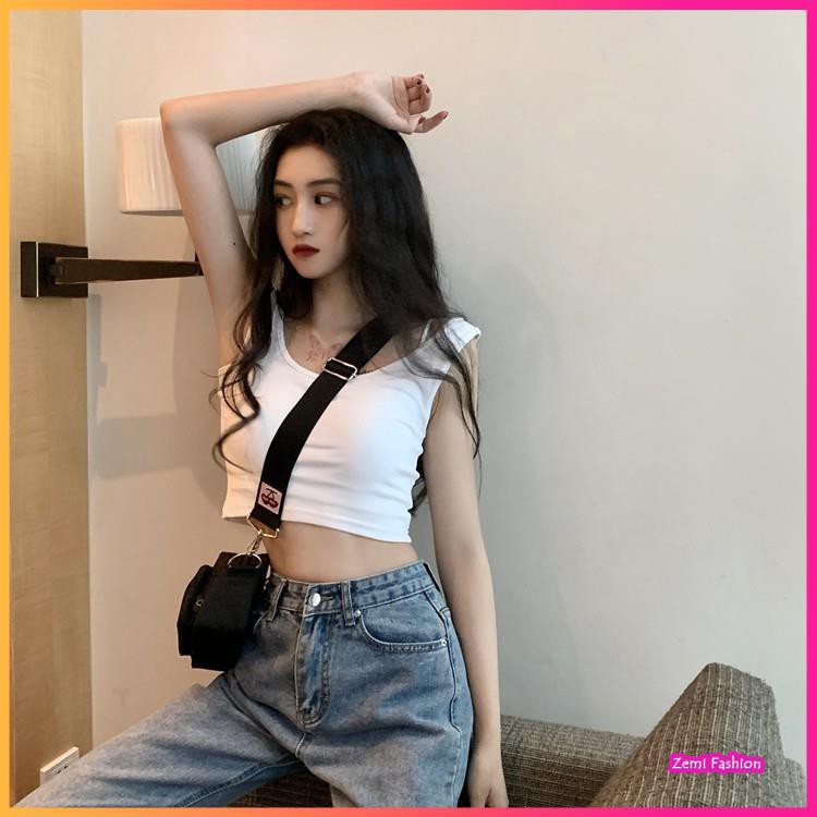 Áo Croptop Nữ, Áo 3 Lỗ Nữ Croptop 2 Dây Ulzzang Chất Cotton Mềm Co Giãn