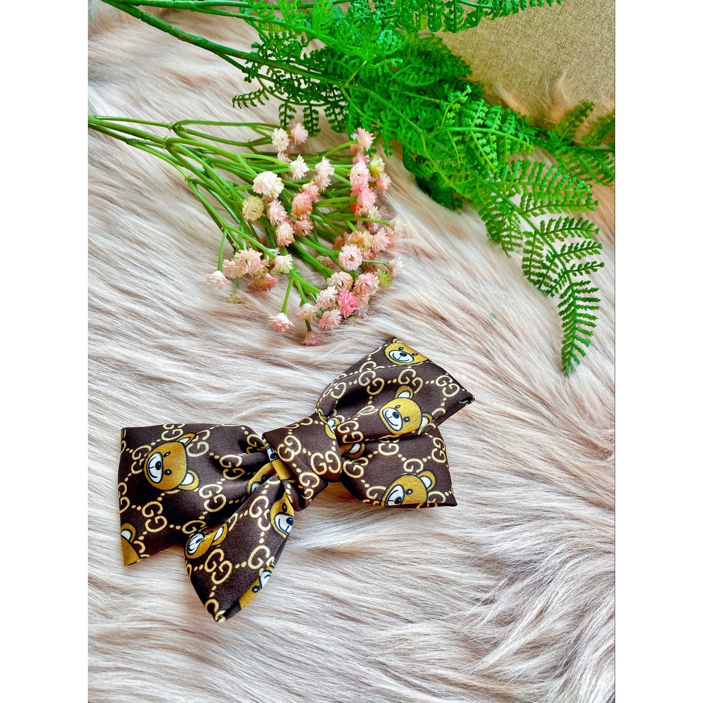 Kẹp tóc nơ lụa Hàn Quốc cho nữ bản đẹp xịn