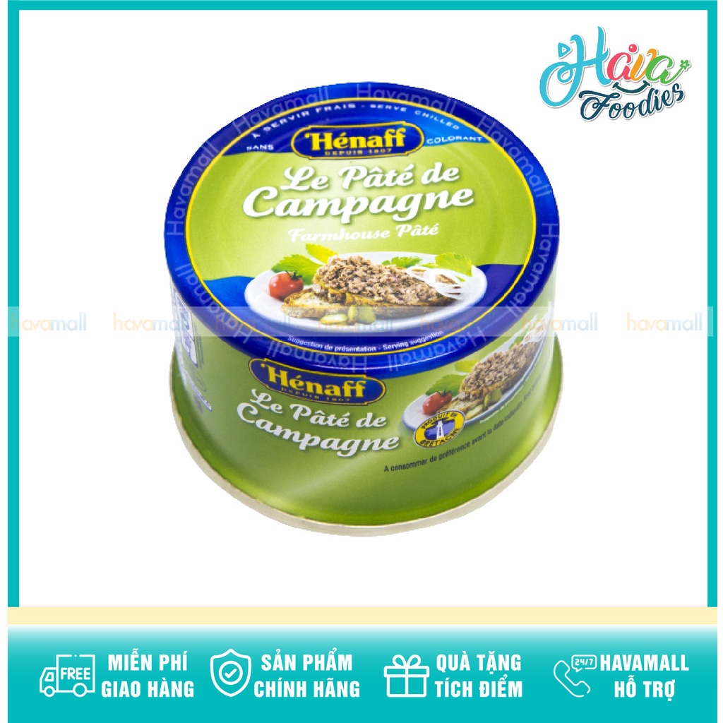 [HÀNG CHÍNH HÃNG] Pate Đồng Quê Hénaff 130gr