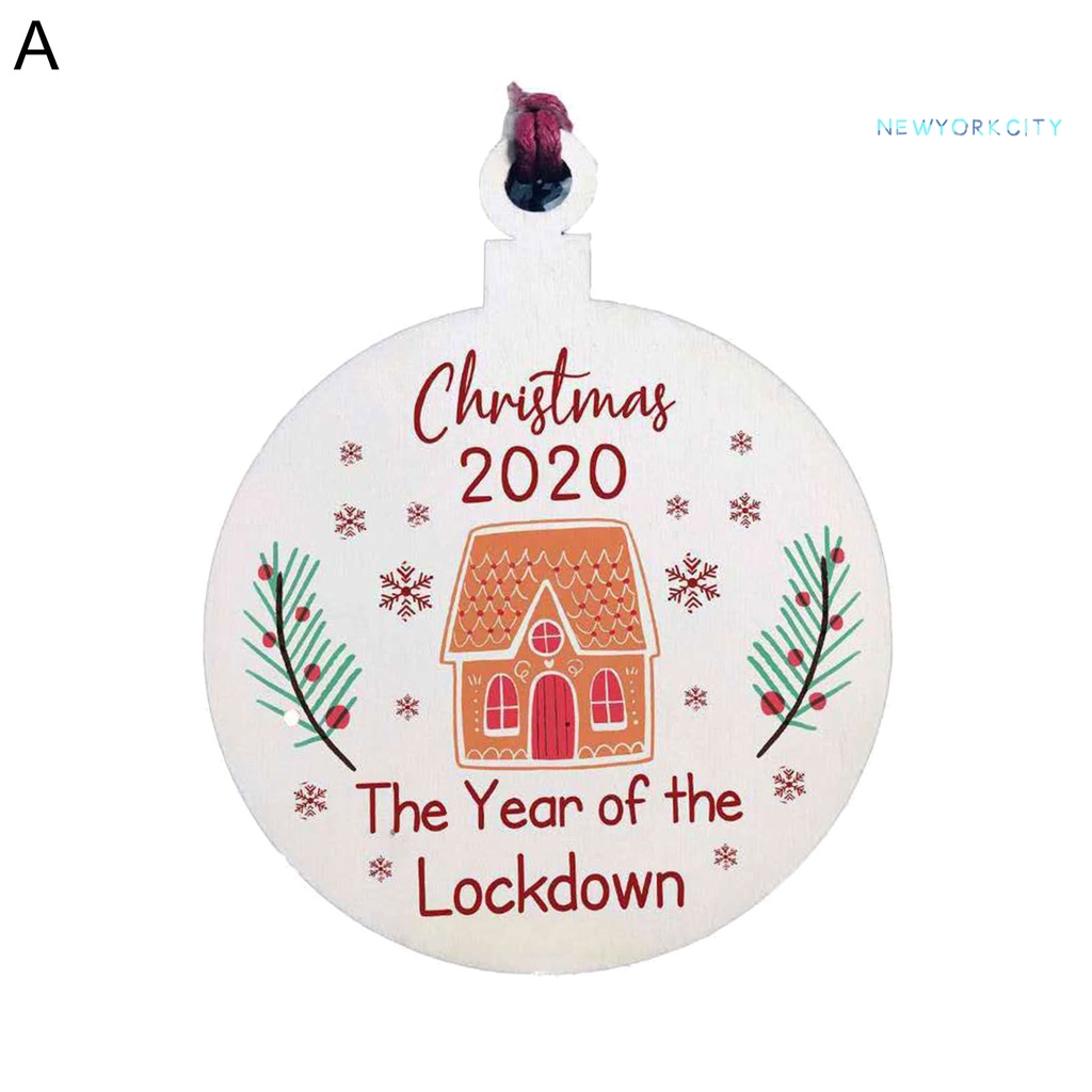 Mặt Gỗ Hình Tròn In Chữ Giáng Sinh Trang Trí Cây Thông