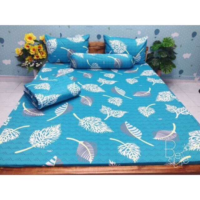 Trọn bộ 4 món ga + vỏ gối cotton Thắng lợi (chuẩn logo)