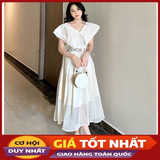 Váy Thiết Kế Xếp Ly Cổ Lá Hàng Quảng Châu V2014-Violet