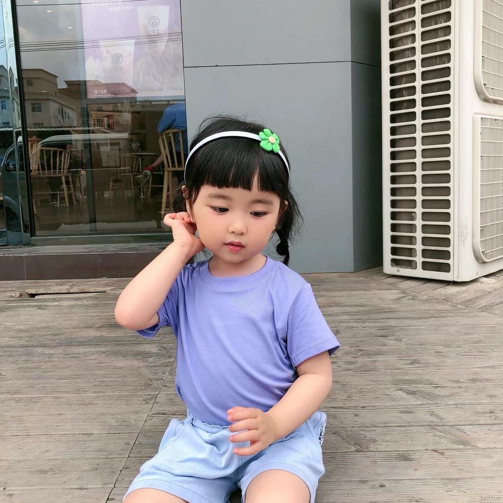 Áo Thun Ngắn Tay Thời Trang Mùa Hè Hàn Quốc Cho Bé