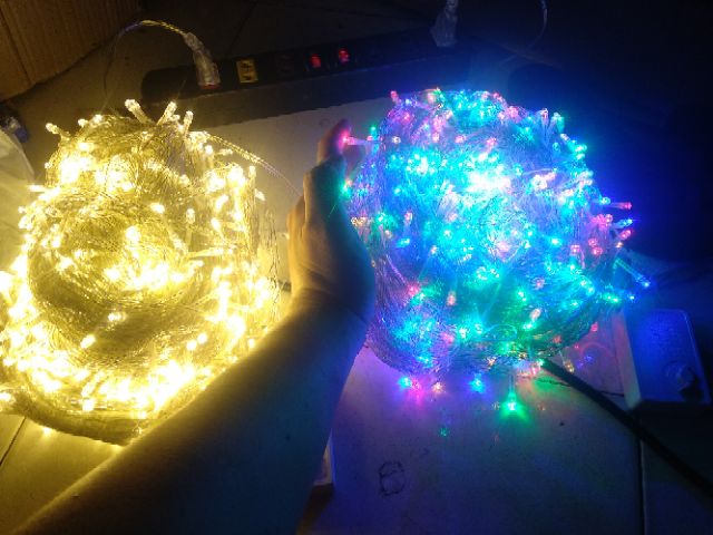 Đèn Led trang trí đủ màu - bộ 100 mét 800 bóng Chớp - Không Chớp