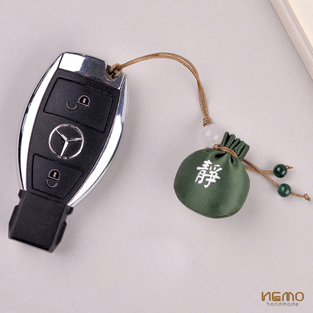 Túi Thơm Mini 3cm x 3.5cm đựng Bột Ngải Cứu Dùng Làm Quà Tặng, Móc Khóa, Móc Điện Thoại Nemo Handmade - TTKE