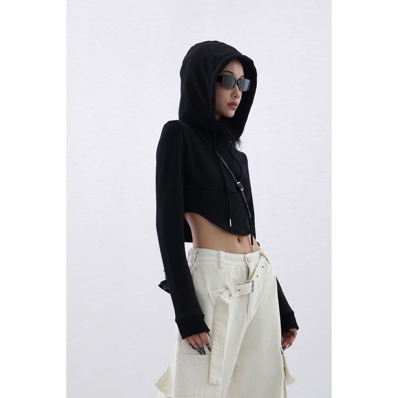 Áo Hoodie Dáng Ngắn Form Ôm Thời Trang Cho Nữ