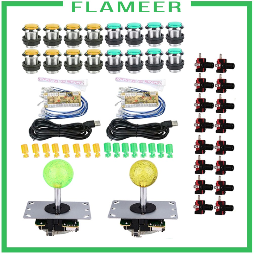 Set 2 Bộ Mã Hóa 2 Chấu Usb 16x Cho Tay Cầm Chơi Game Arcade