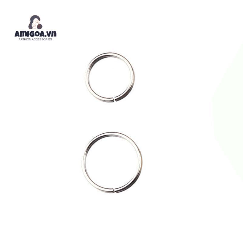 ✨✨KHUYÊN MŨI TRÒN (8mm/10mm) - Khuyên Thép Y Tế - Khuyên Mũi Nửa Vòng