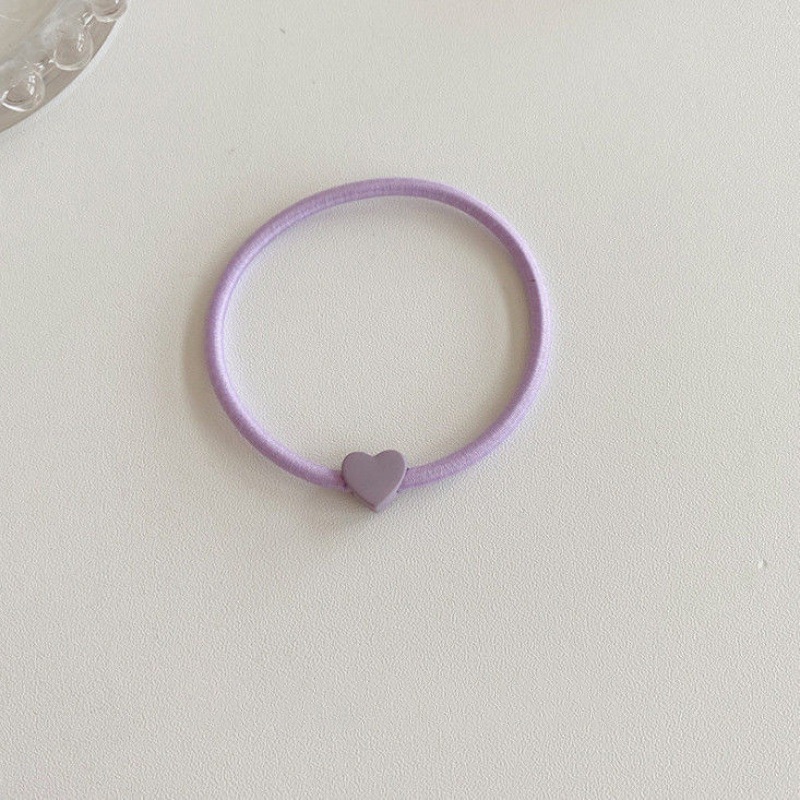 Dây buộc tóc cao su co giãn màu kẹo đơn giản thời trang Hàn Quốc cho nữ