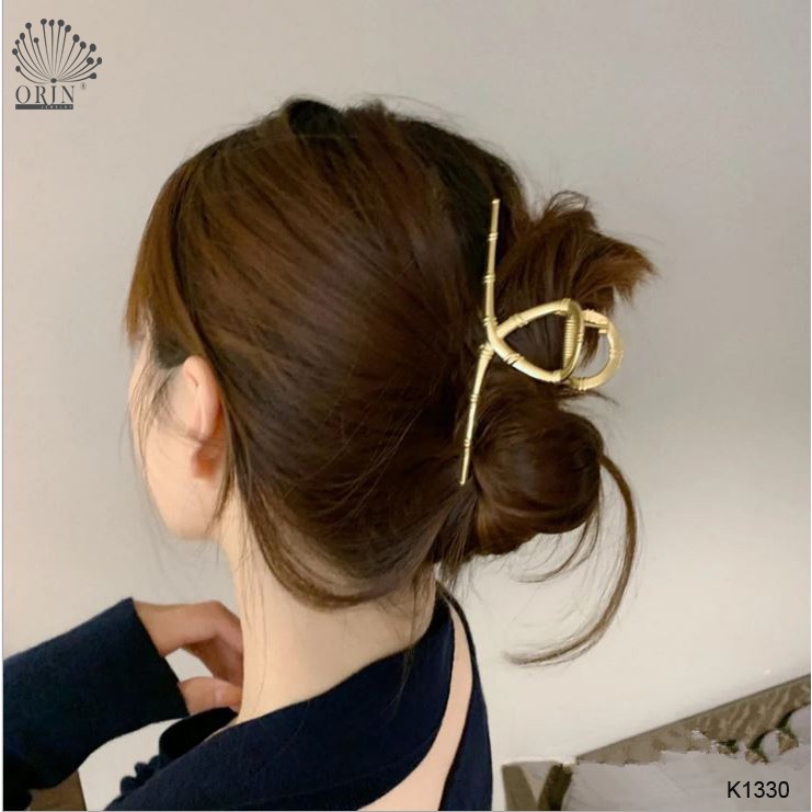 Kẹp tóc càng cua kim loại phong cách Hàn Quốc cao cấp Orin K1330