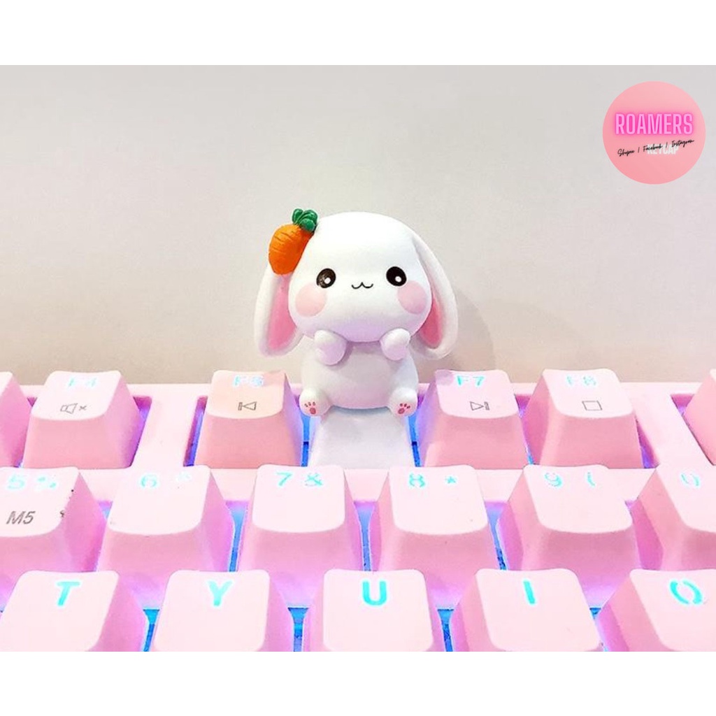 Keycap thỏ đáng yêu lẻ hoạt hình anime keycaps