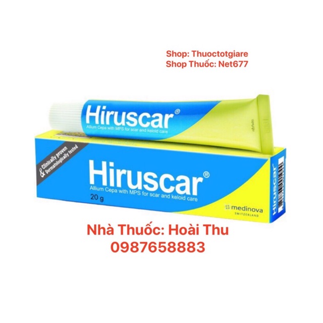Hiruscar gel - cải thiện sẹo
