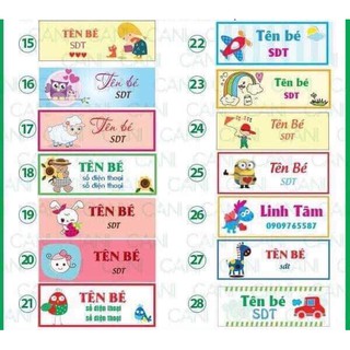 Combo khách sỉ đặt mác áo cho bé, chất liệu satin
