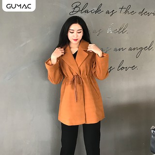 Áo dạ dây rút eo A12985 GUMAC