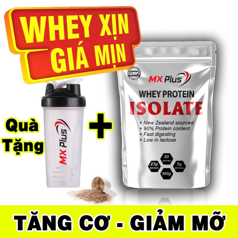 SỮA WHEY ISOLATE PROTEIN - TAN NHANH( túi 500g)( mua 2 túi tặng bình lắc)