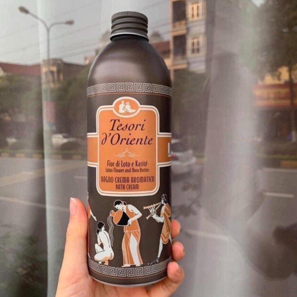 Sữa tắm nước hoa Ý Tesori d'Oriente chính hãng 500ml hương thơm lưu trữ cả ngày kèm vòi