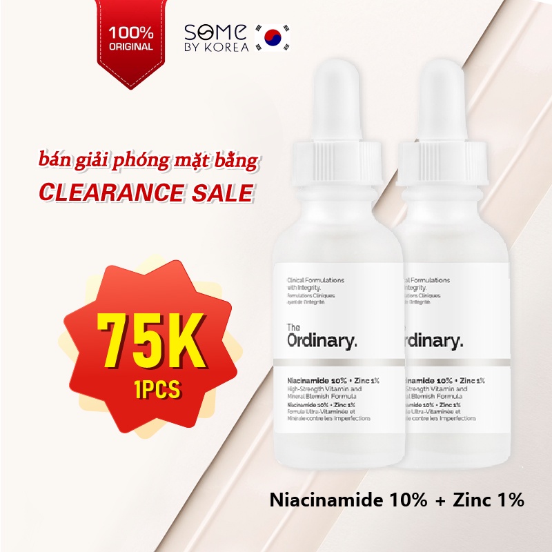 Tinh Chất Cấp Nước Tinh Chất the Ordinary Niacinamide 10% + Zinc 1% Serum 30ml