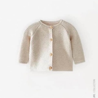 Áo len cadigan size 3-6m Thuỷ thuỷ
