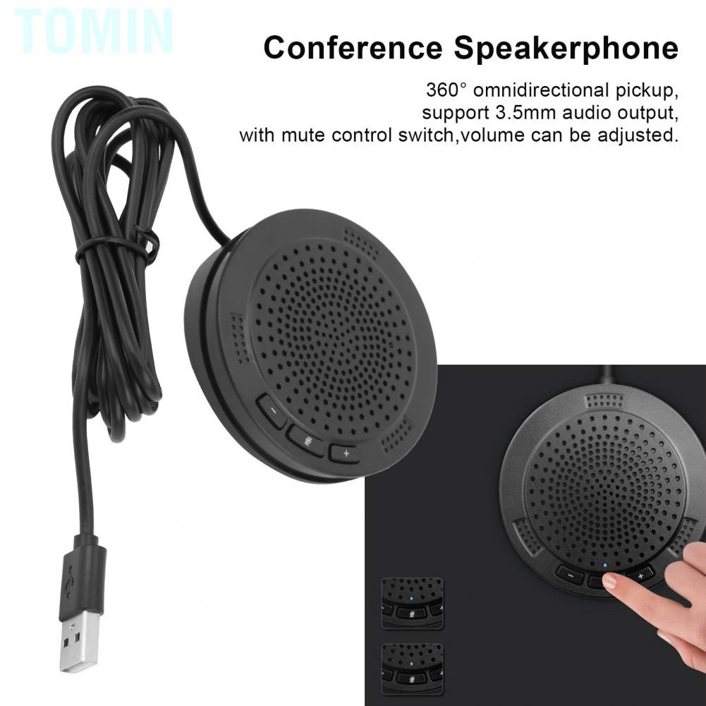 Tomin Conference USB Omnidirectional Microphone Computer Desktop for Online Meeting