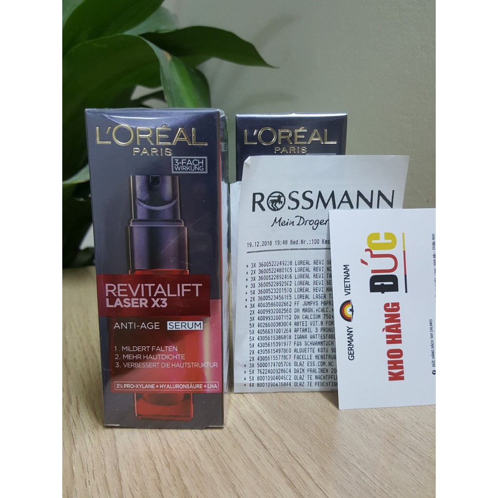 (Loreal Bill Đức) Serum và Kem L'Oréal Revitalift Laser X3